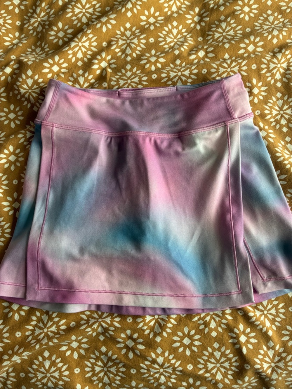Athleta Girls Tie-Dye Pink Blue Skort